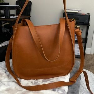 Madewell Womens $178 Sydney Shoulder Bag Burnished Caramel NA105